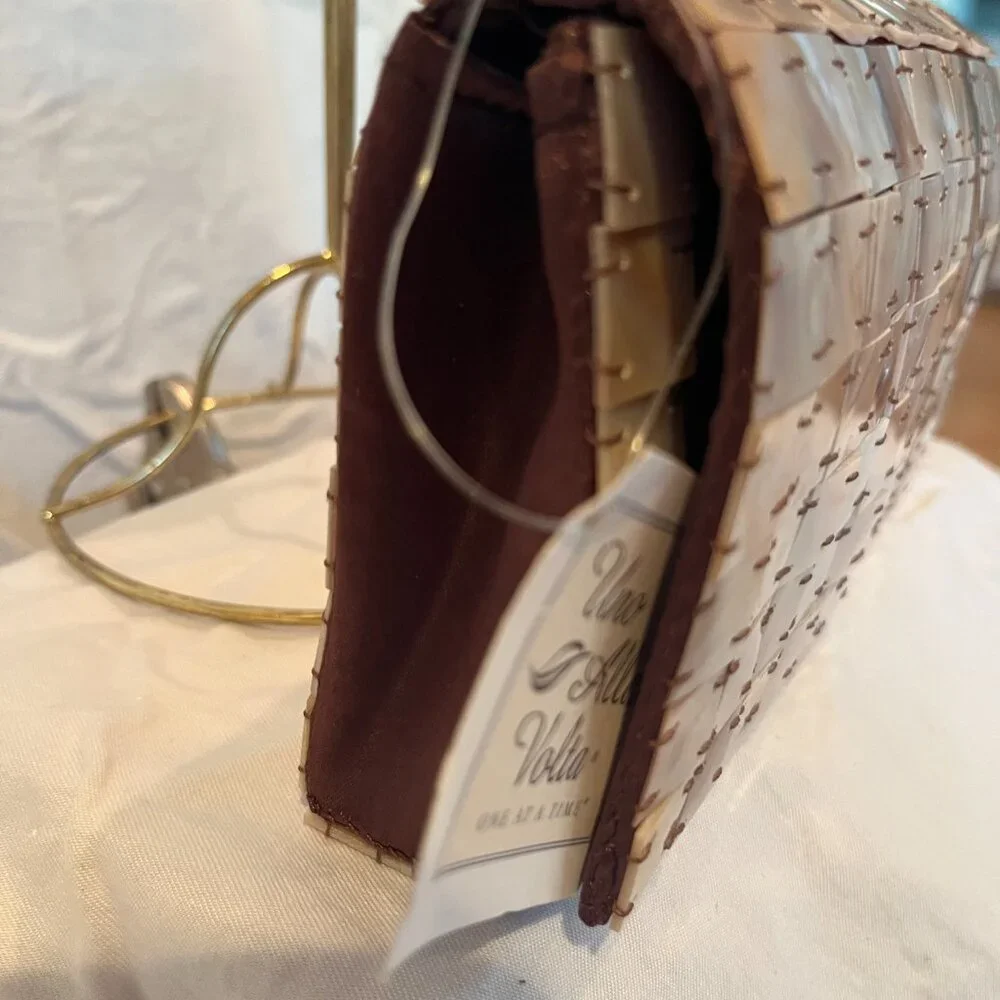 Uno Alla Volta -- Mother of Pearl Tiled Clutch -- New with Tags - Picture 3 of 11